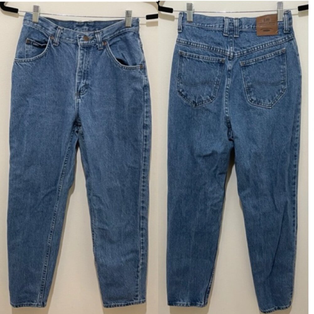 Vintage Lee Women's Blue Jeans, Size 6 Petite